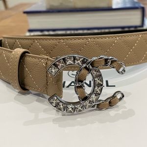 Beige Chanel quilted belt 95|38